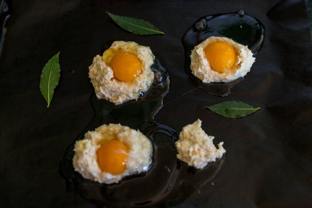 egg scones med lagerblad
