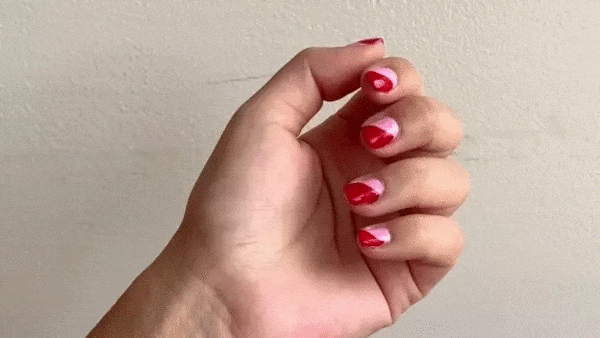 Enkel nail art för korta naglar